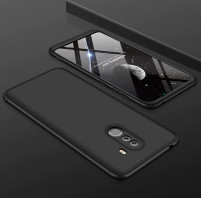 Твърд калъф лице и гръб 360 градуса FULL Body Cover за Nokia 8.1 Dual 2018 черен
